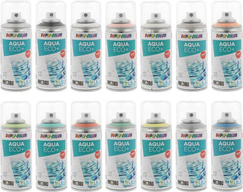 Dupli-color Aqua Eco+ – Farbspray – Reinweiss, Matt, 150 ml, für Fast Alle Oberflächen (Auch Styropor)