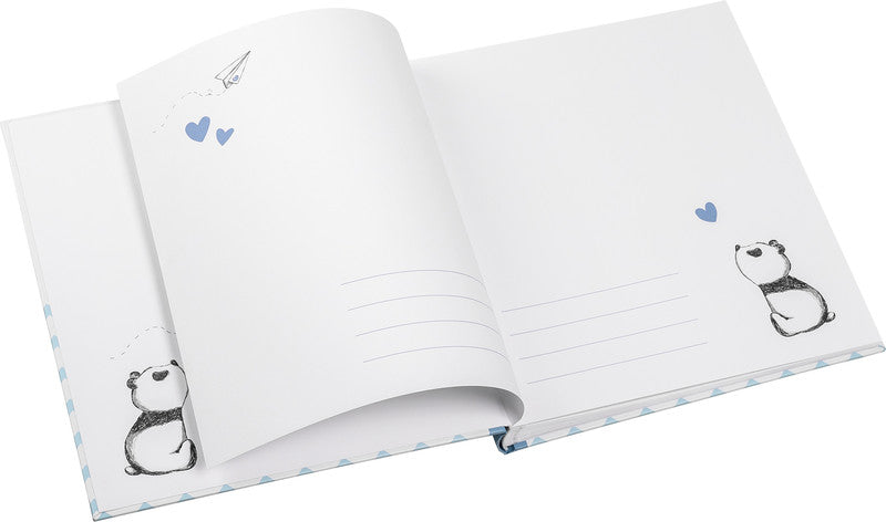 Walther Design Walther Fotoalbum – blau, illustrierter Vorspann, Karton, 280 × 305 mm