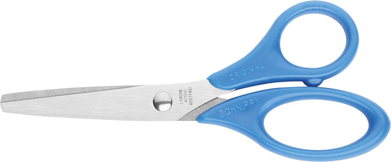 Lerche Kinderschere – 13,0 cm, Edelstahl, für Rechtshänder, abgerundete Spitzen, Kunststoff, farbig sortiert