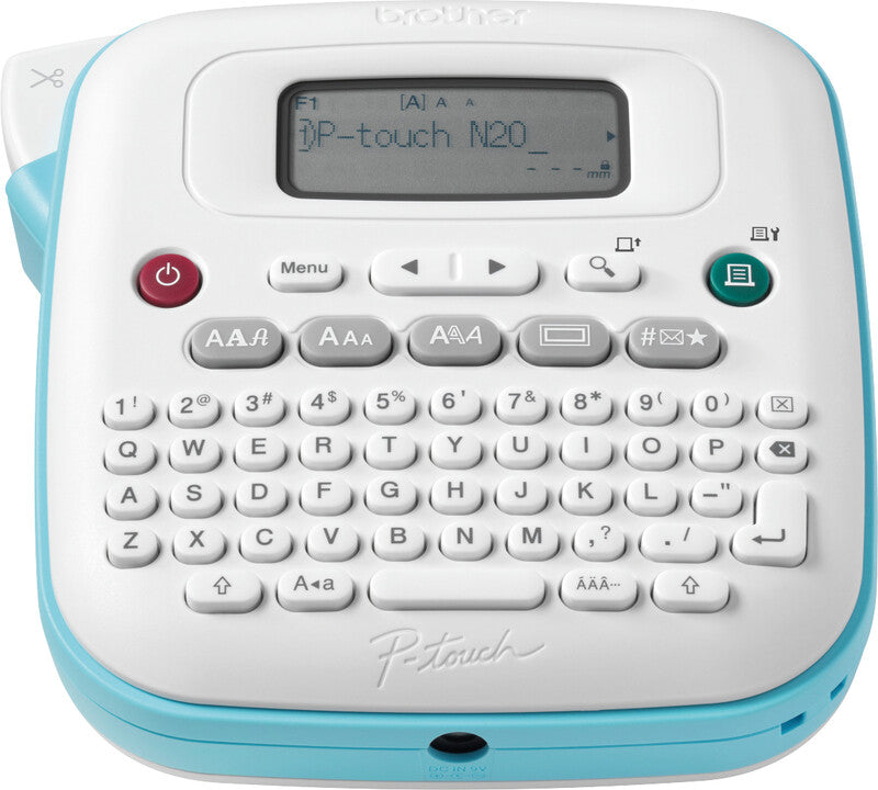 Brother P-touch PT-N20 – Beschriftungsgerät, für TZe-Bänder 12 mm, LCD-Display, Druckvorschau