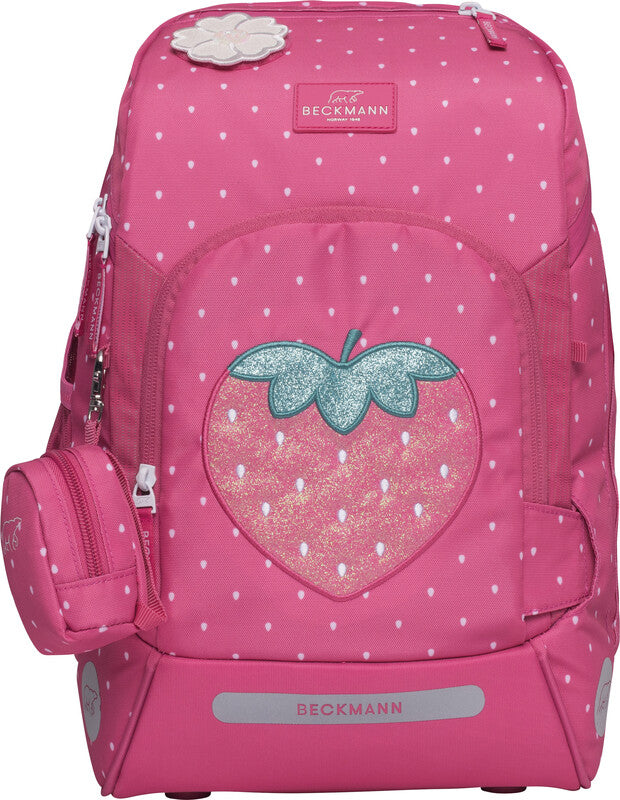 Beckmann Schulrucksack – Strawberry – Recycelte Materialien