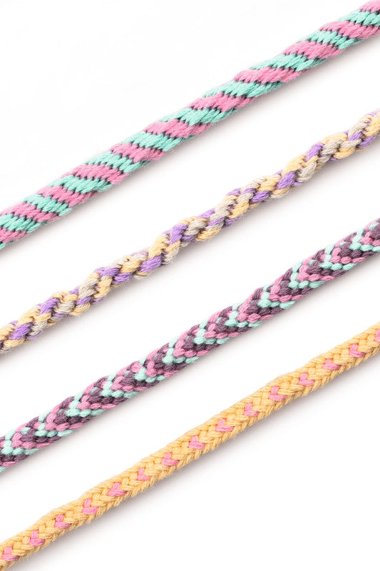Folia Bastelset Kumihimo Armbänder – 16-teilig – 96 × 210 × 26 mm