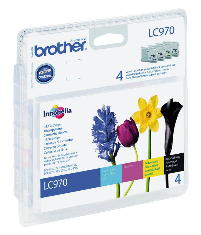 Brother Tintenpatronen-Multipack CMYK, 4er-Pack – für Inkjetdrucker