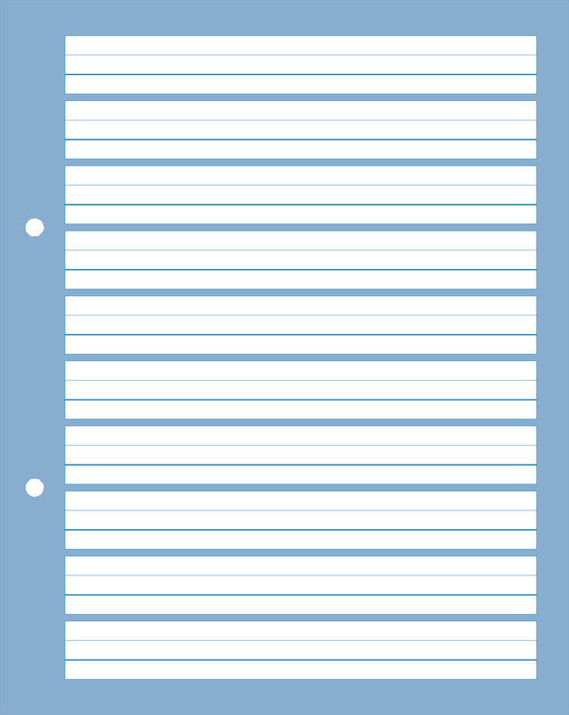 Noname Notizbuch-Einlagen 175 × 220 mm, Basisschrift 6/6/6 mm, 2-fach gelocht, 100 g/m² – 500 Blatt