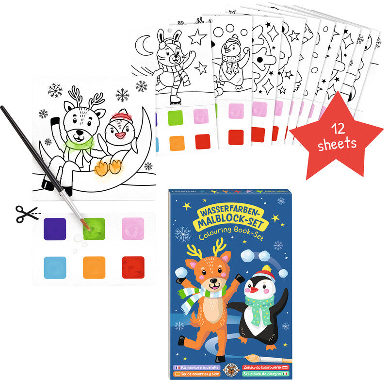 Trendhaus Malblock-Set Magic Moments – ab 3 Jahren – 12 Seiten