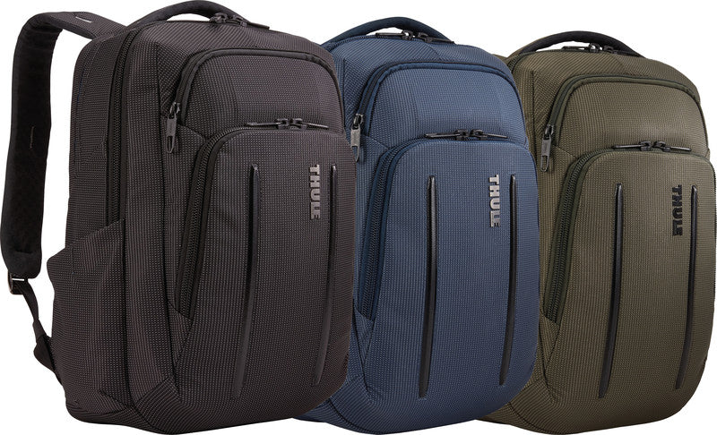 Thule Crossover 2 Notebook-Rucksack – für Notebooks bis 14", 20 l, RFID-Fach, Aufsteckfunktion, Nylon, schwarz