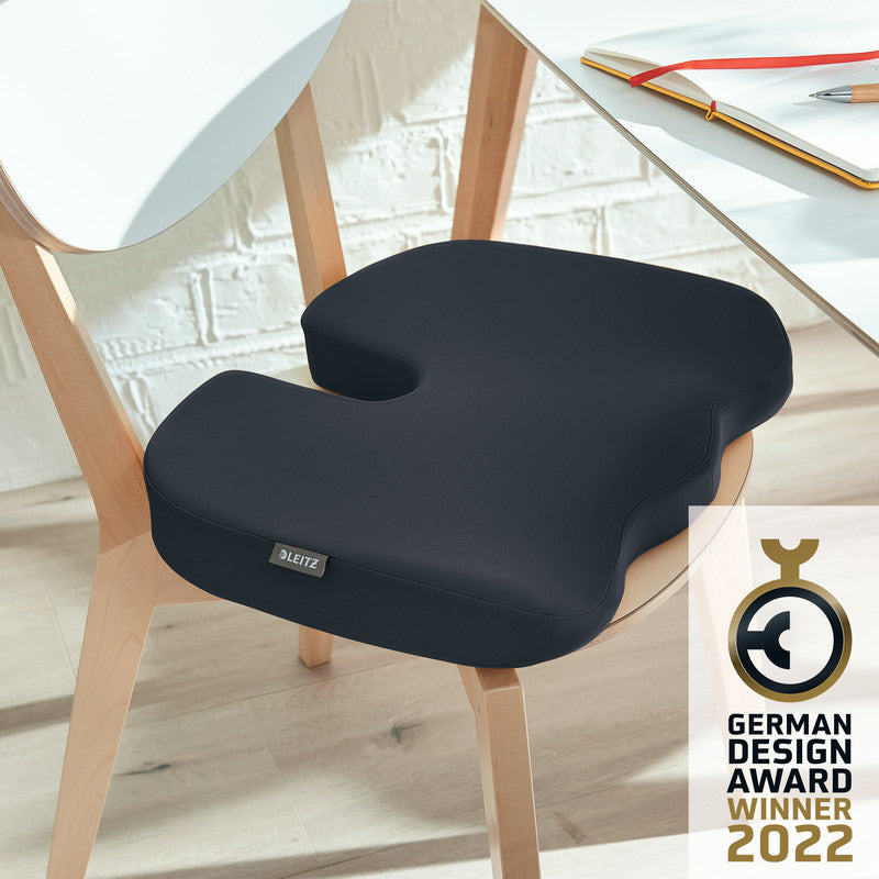 Leitz Ergo Cosy rechteckiges Kissen – 45,5 × 33,5 × 7,5 cm – Kunststoff, samtgrau
