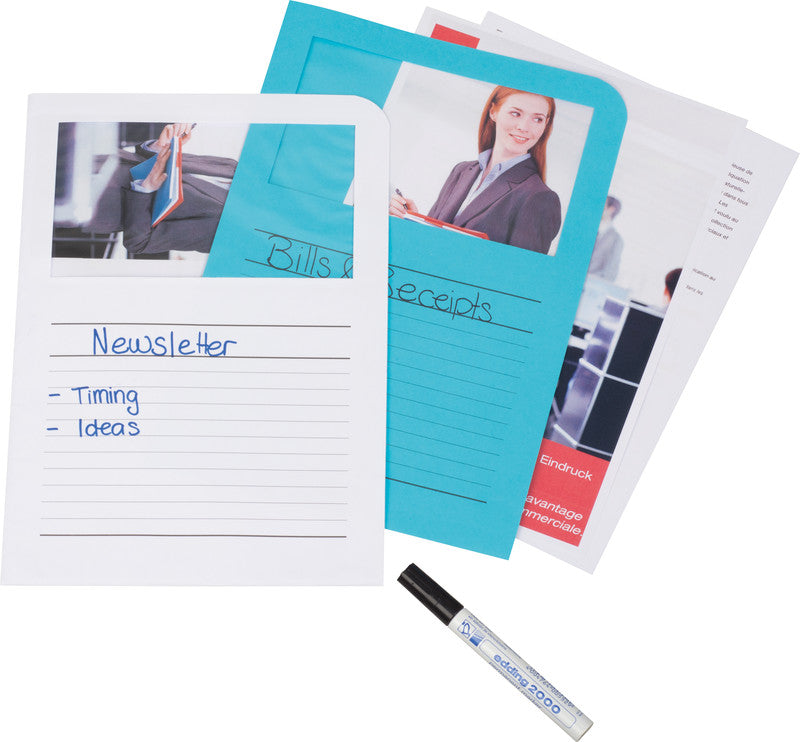 Elco Ordo Classico Sichtmappe A4 – Intensivblau, Papier, 10er-Pack