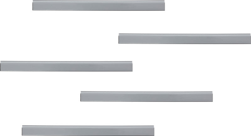 Durable Durafix Rail Magnetleiste – 210 × 17 mm, silber metallic, selbstklebend, wiederablösbar, 5er-Pack