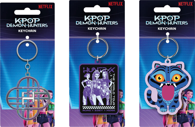 Netflix Schlüsselanhänger – assortiert, Kunststoff, Motiv "K-Pop Demon Hunters", 1 Stk.