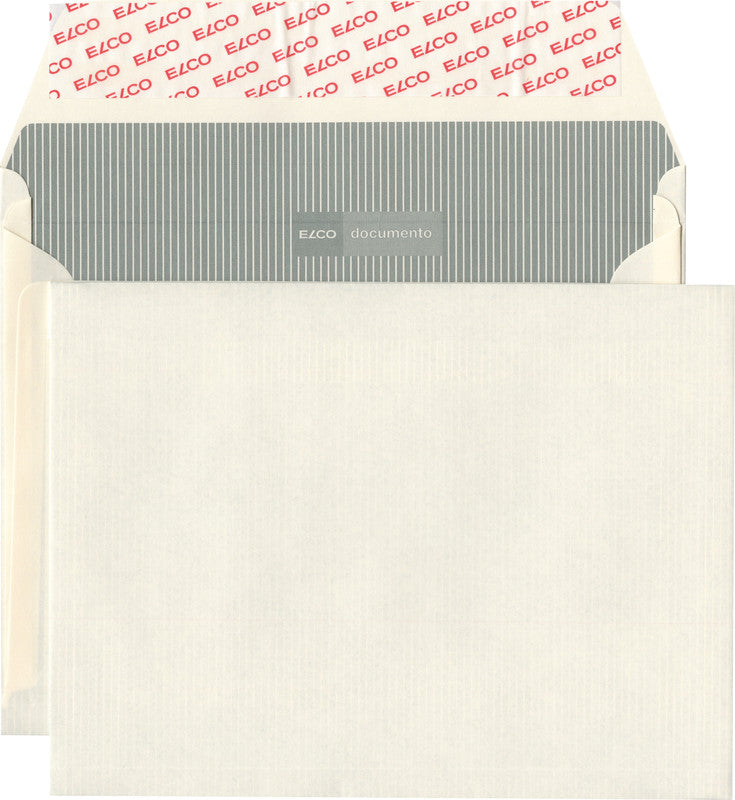 Elco Seitenfaltentasche C5, Selbstklebend, Beige, 120 g/m², 20 mm Falte, mit Innendruck – 250 Stk.