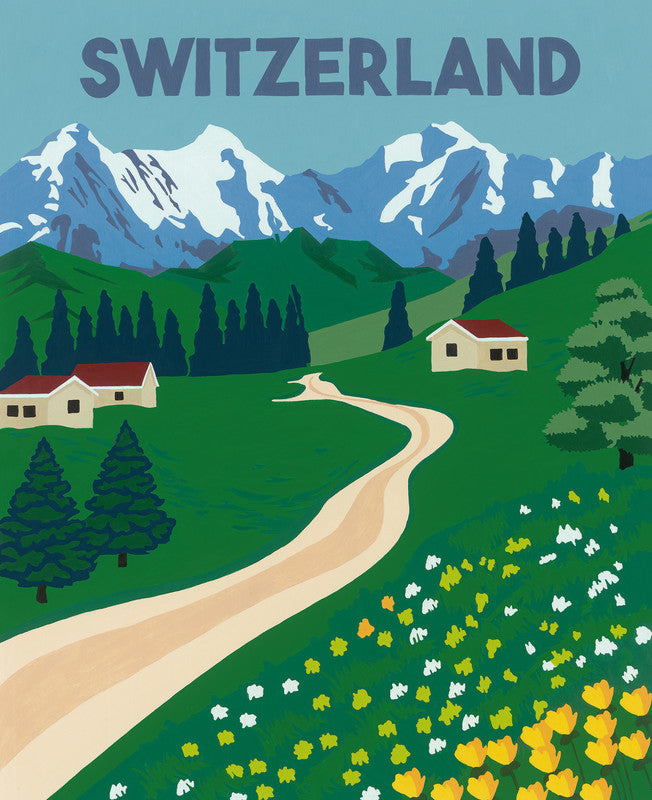 Ravensburger Malen-nach-Zahlen-Set Schweiz – ab 12 Jahren – 240 × 300 mm