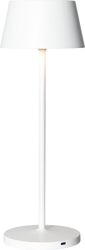 MAUL LED Tischleuchte Nina – Akku, USB-C & Ladestation, stufenlos dimmbar – 4000 K – 210 lm 3 W – Weiss
