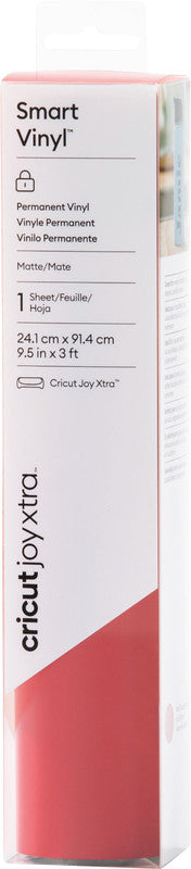 Cricut Vinylfolie matt – Rot – 24,1 × 91,4 cm – für Joy Xtra Schneideplotter