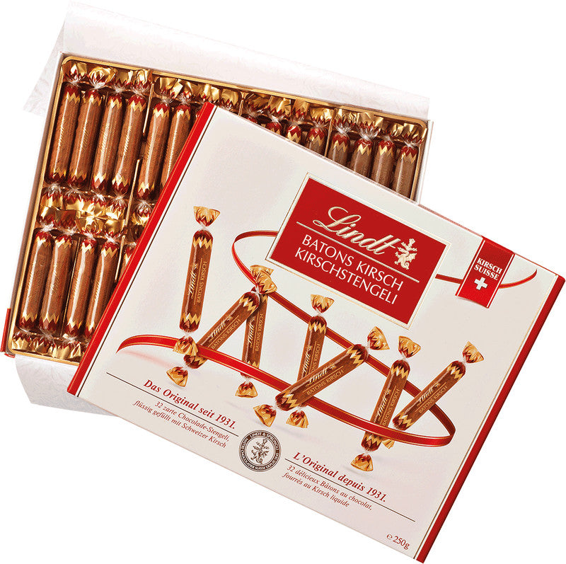 Lindt Schokoladenriegel – Kirsche, Milch, 250 g