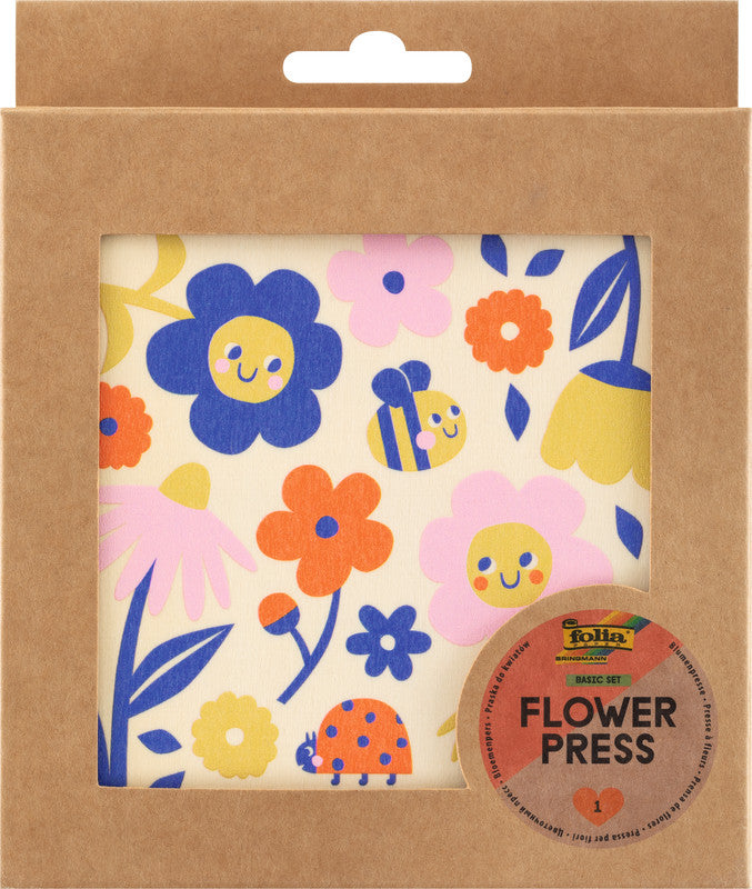 Folia Blumenpresse – Mehrfarbig – 145 × 145 mm
