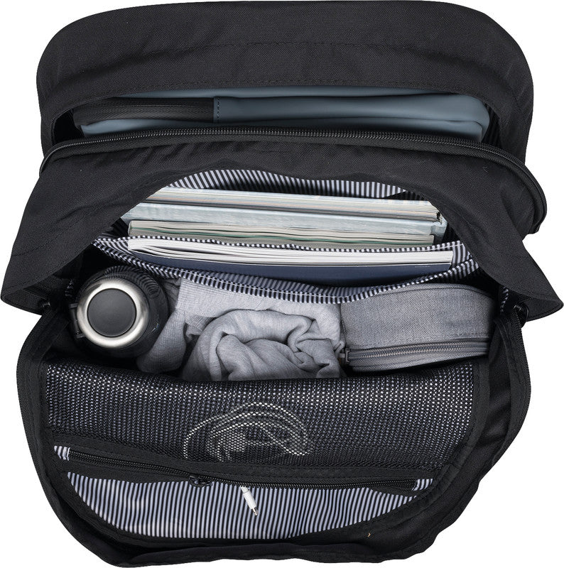 Beckmann College Rucksack – schwarz – 30,0×53,0×22,0 cm – recycelte Materialien