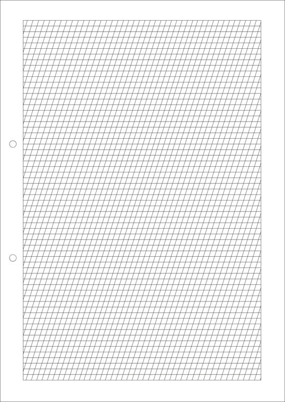 Natura line Notizbuch-Einlagen A4, liniert 4 mm, mit Rand, 2-fach gelocht, 90 g/m² – 500 Blatt