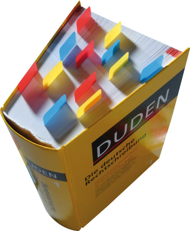Post-it Indexstreifen Strong – 25,4×38 mm – sortiert (rot, gelb, blau), 3×22 Stück, mit Dispenser