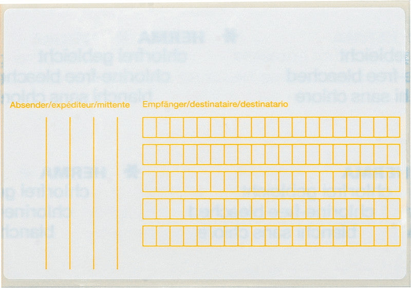 HERMA Schuletiketten – Motiv Beschriftungsvordruck – 118 × 80 mm, Abgerundete Ecken, 500 Stk, 500 Bogen