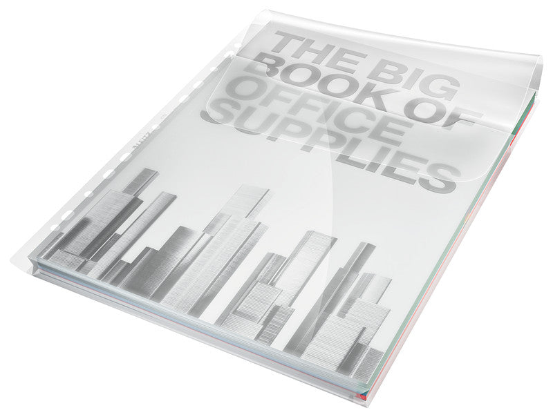 Leitz Sichtmappe A4 – transparent, Kunststoff, glänzend, 5er-Pack