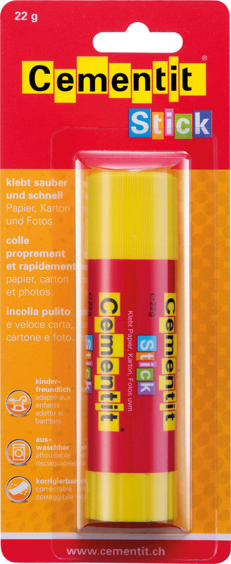 Cementit Klebestift – 22 g, für Papier, Karton, Fotos