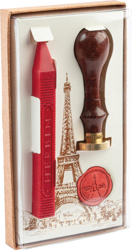 Herbin Siegelwachs-Starterset – Eiffelturm – Rot