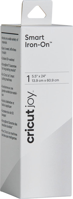 Cricut Aufbügelfolie – Weiss – 13,9 × 60,9 cm – für Cricut JOY Schneideplotter