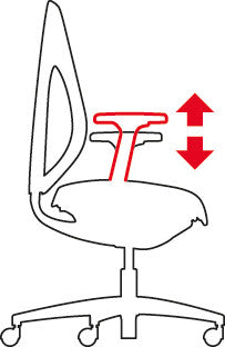 Giroflex Bürostuhl 353 – Sitzhöhe 39–51 cm, 110 kg, Schwarz