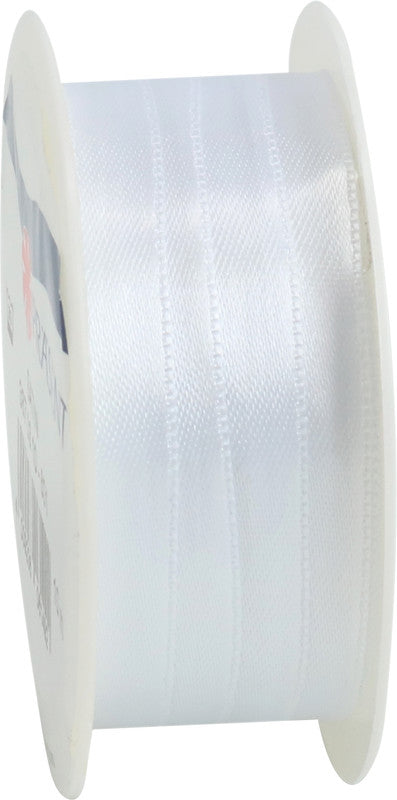 Präsent Geschenkband – Kunststoff, Weiss – 10 mm × 10 m