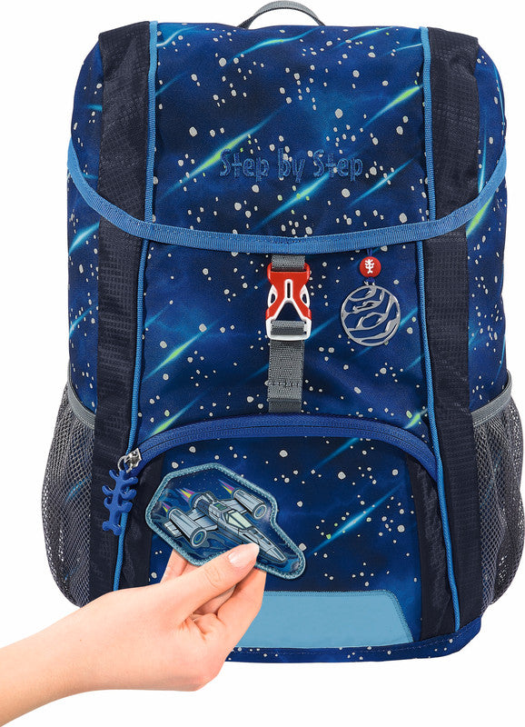 Step by Step Kindergartenrucksack-Set KID REFLECT – 3-teilig – Star Shuttle Elio – 26,0×35,0×17,0 cm