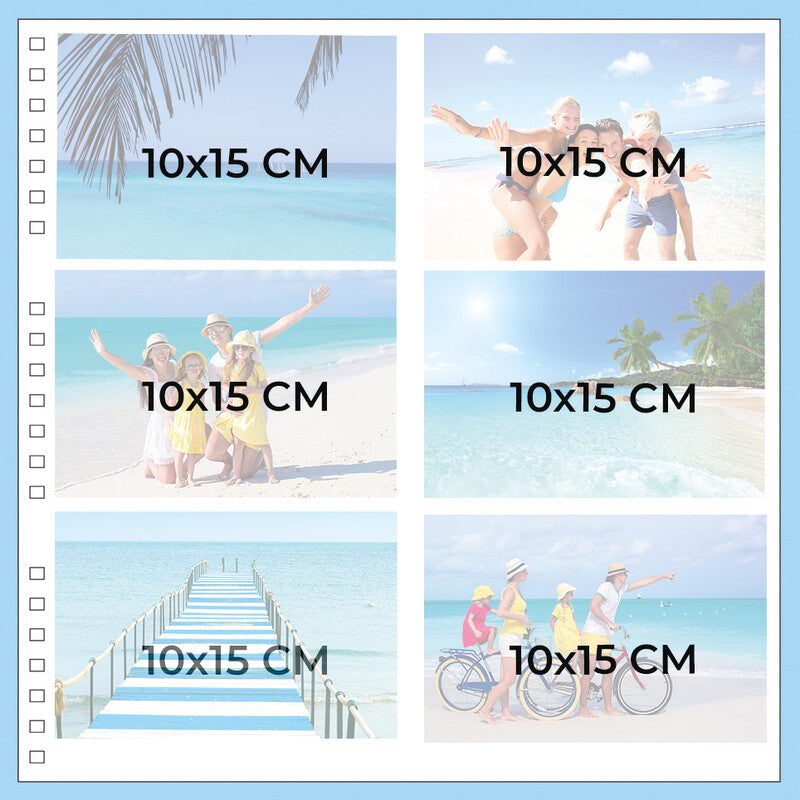 Exacompta Fotoalbum Wiro Graphik – für 320 × 320 mm, schwarz, mit Pergaminzwischenblättern, Karton