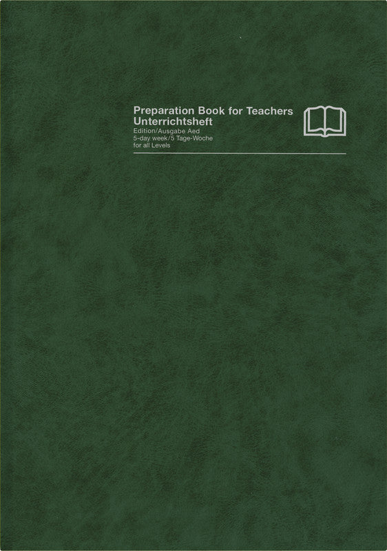 Verlag für unterrichtsm. Unterrichtsbuch A4, Hardcover, 128 Seiten, perforiert, 100 g/m² – dunkelgrün