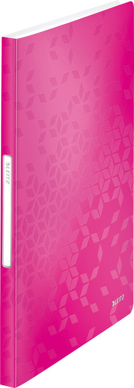 Leitz WOW Sichtbuch, für A4, 40 Hüllen – PP – metallisch/pink