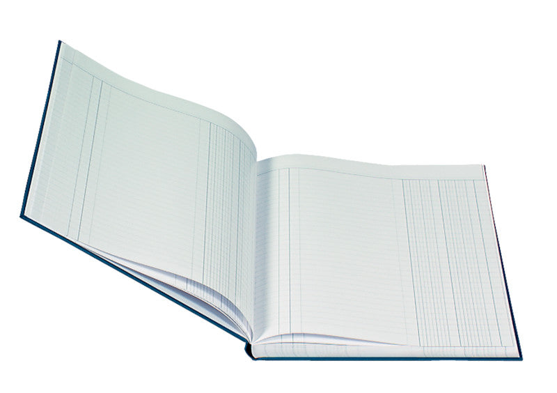 Biella Geschäftsbuch A4, liniert, Fadenheftung, Karton, 80 Seiten, 100 g/m² – blau
