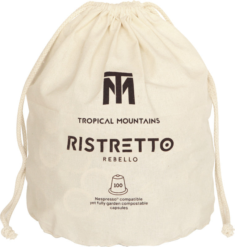 Tropical Mountains Kaffeekapseln Rebello Ristretto – für Nespresso – Bio, Fairtrade – 100 Kapseln