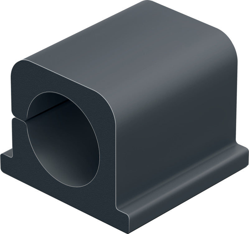 Durable Kabel-Clip Cavoline Pro – 25 × 25 × 20 mm, Kunststoff, Graphit, selbstklebend, 4er-Pack