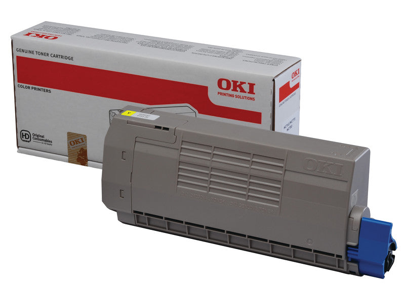 OKI Toner – gelb, 6000 Seiten – für Farb-Laserdrucker/Multifunktionsgeräte