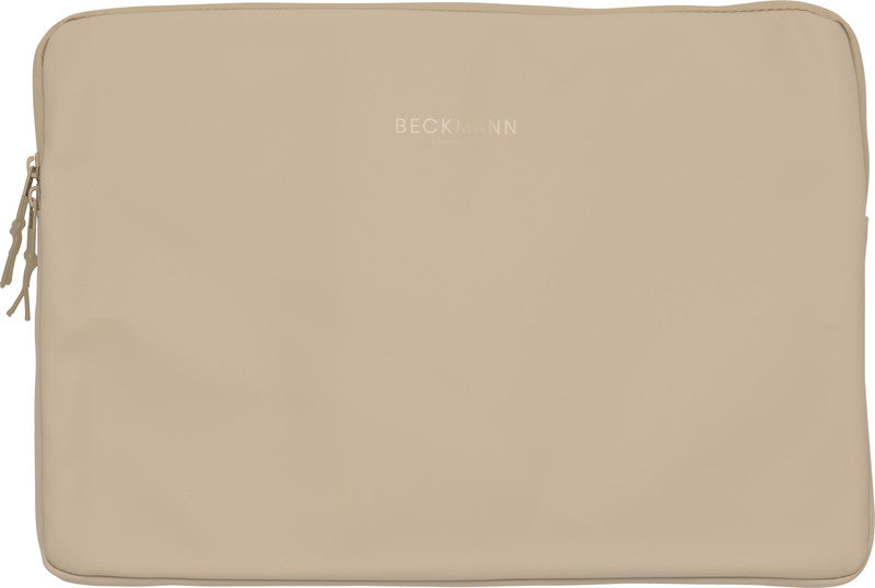 Beckmann Street Notebook-Schutzhülle – für Notebooks bis 15", wasserabweisend, recyceltes PET (rPET), beige