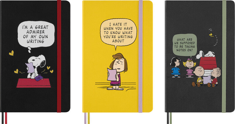 Moleskine Notizbuch Limited Edition PEANUTS, liniert, Leimbindung, Hardcover, 176 Seiten, 100 g/m² – blau