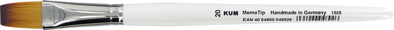 Kum Pinsel – weiss, synthetikhaare, birkenstiel, länge 205 mm, 1er-pack, flach, aluminiumzwinge