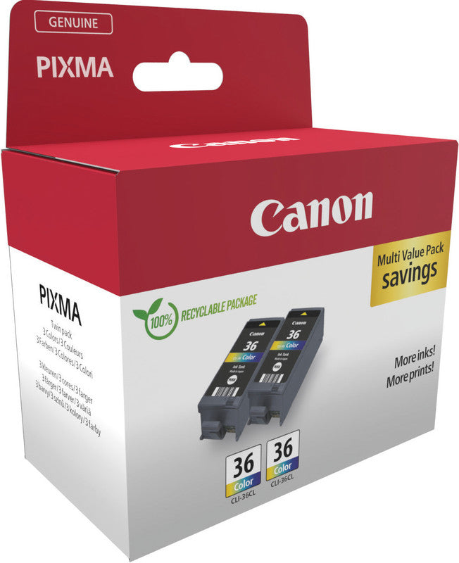 Canon Tintenpatronen-Multipack CLI-36CO, 2er-Pack