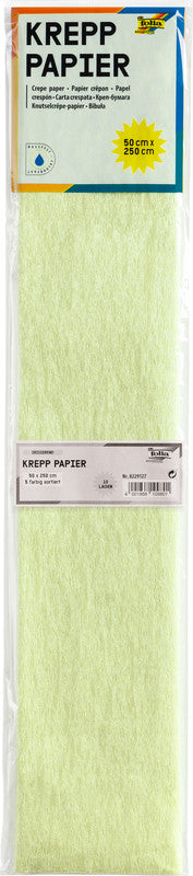 Folia Krepppapier – 50,0 cm × 2,50 m – 22 g/m² – sortiert – 10 Blatt