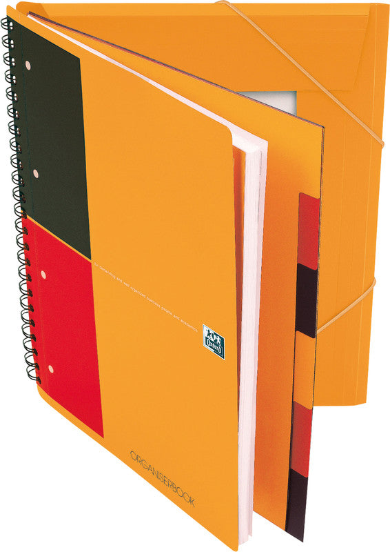 Oxford Collegeblock Softcover, 80 Blatt, 4-fach gelocht, mikroperforiert, 80 g/m² – Orange, für SCRIBZEE App