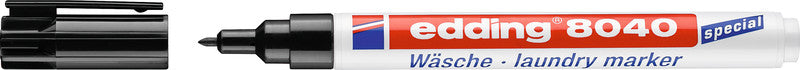 Edding Wäsche-Marker für Textilien – Schwarz, 1er