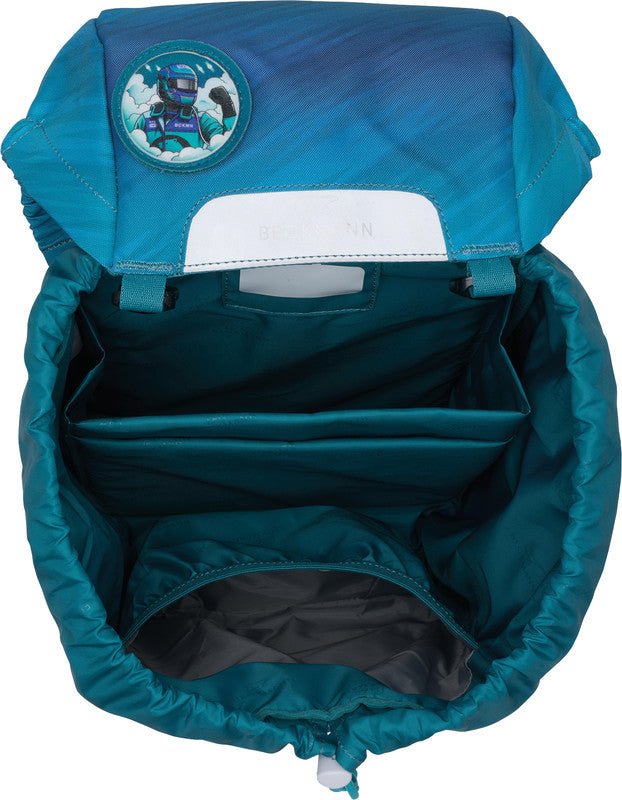 Beckmann Schulrucksack Classic – Racing – aus recyceltem rPET – 22 l