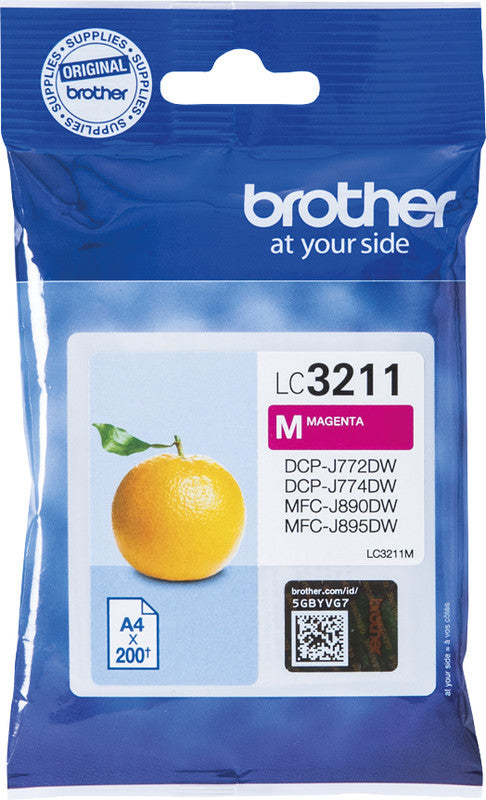 Brother Tintenpatrone, Magenta, 200 Seiten – für Inkjetdrucker