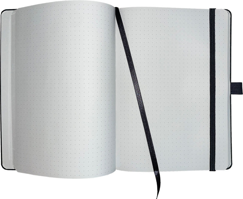 Denkzettel Notizbuch A5, punktkariert, gebunden, Hardcover, 160 Seiten, 80 g/m² – grün