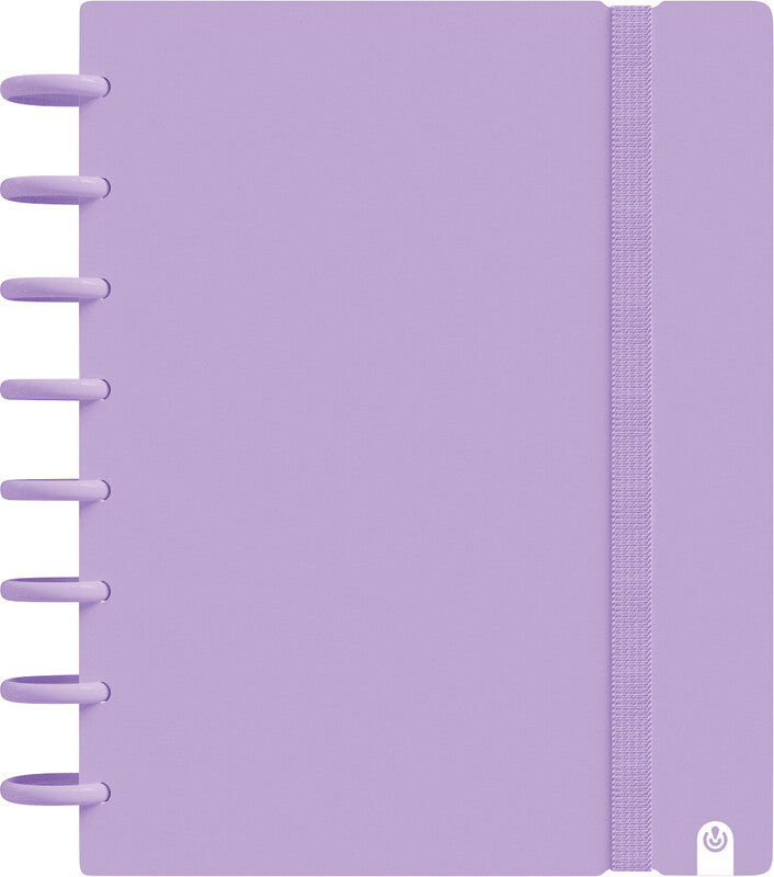 Carchivo Spiralbuch A5, liniert, Spiralbindung, 160 Seiten, spezielle Perforierung, 100 g/m² – Mauve