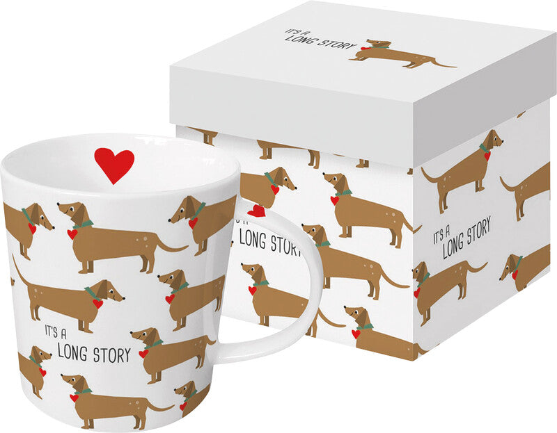 Ppd Long Story Tasse – 0,40 l, New Bone China, mehrfarbig, spülmaschinenfest, nicht mikrowellengeeignet